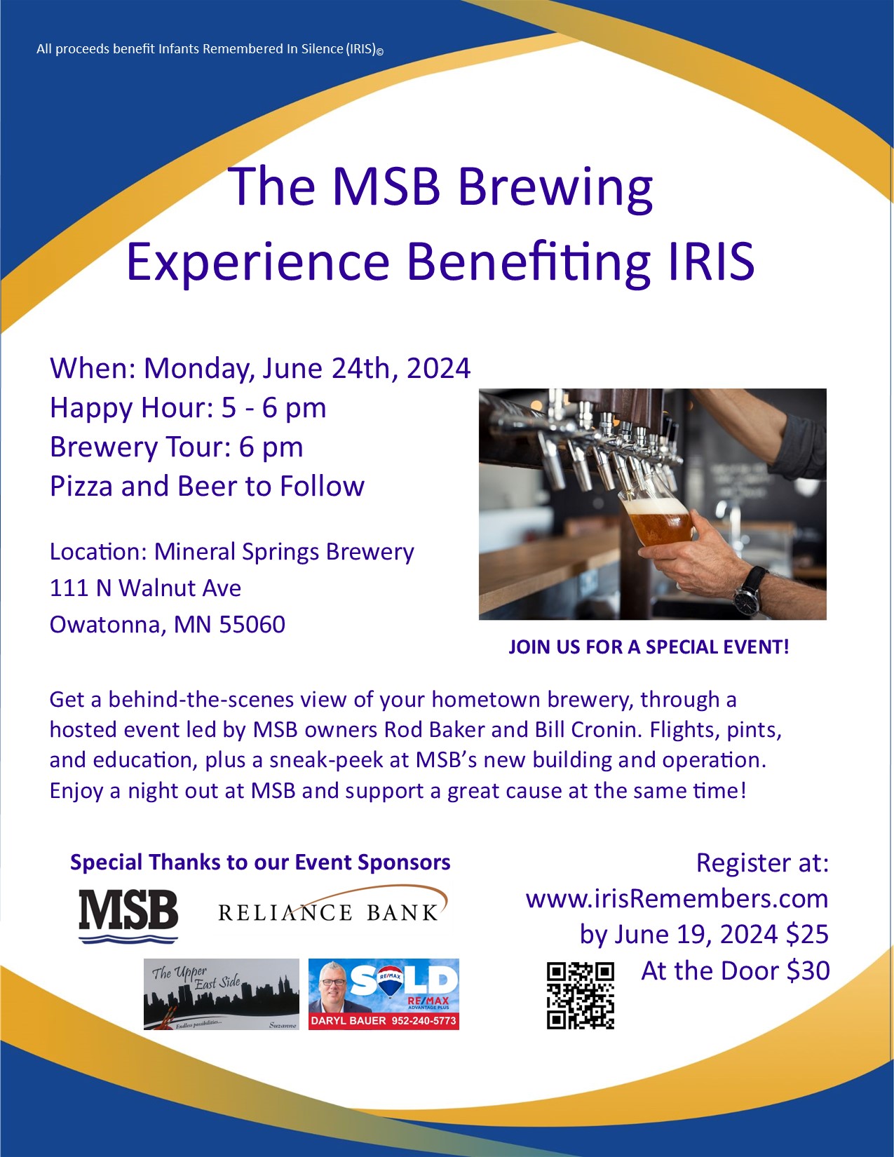 Infants Remembered In Silence (IRIS) - Mineral Springs Brewery Event